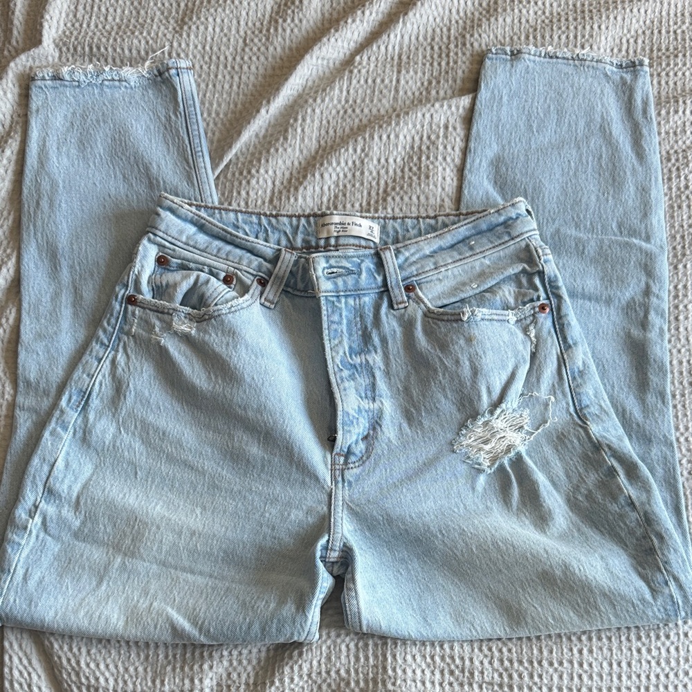 Abercrombie & Fitch Light Blue High Rise Women's Jeans